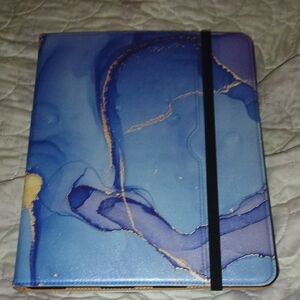 Elegant Blue and Gold Ipad Tablet Cover
